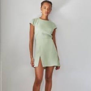 Aritzia Babaton Hamptons mini dress in pastel sage green, size US women’s 6.